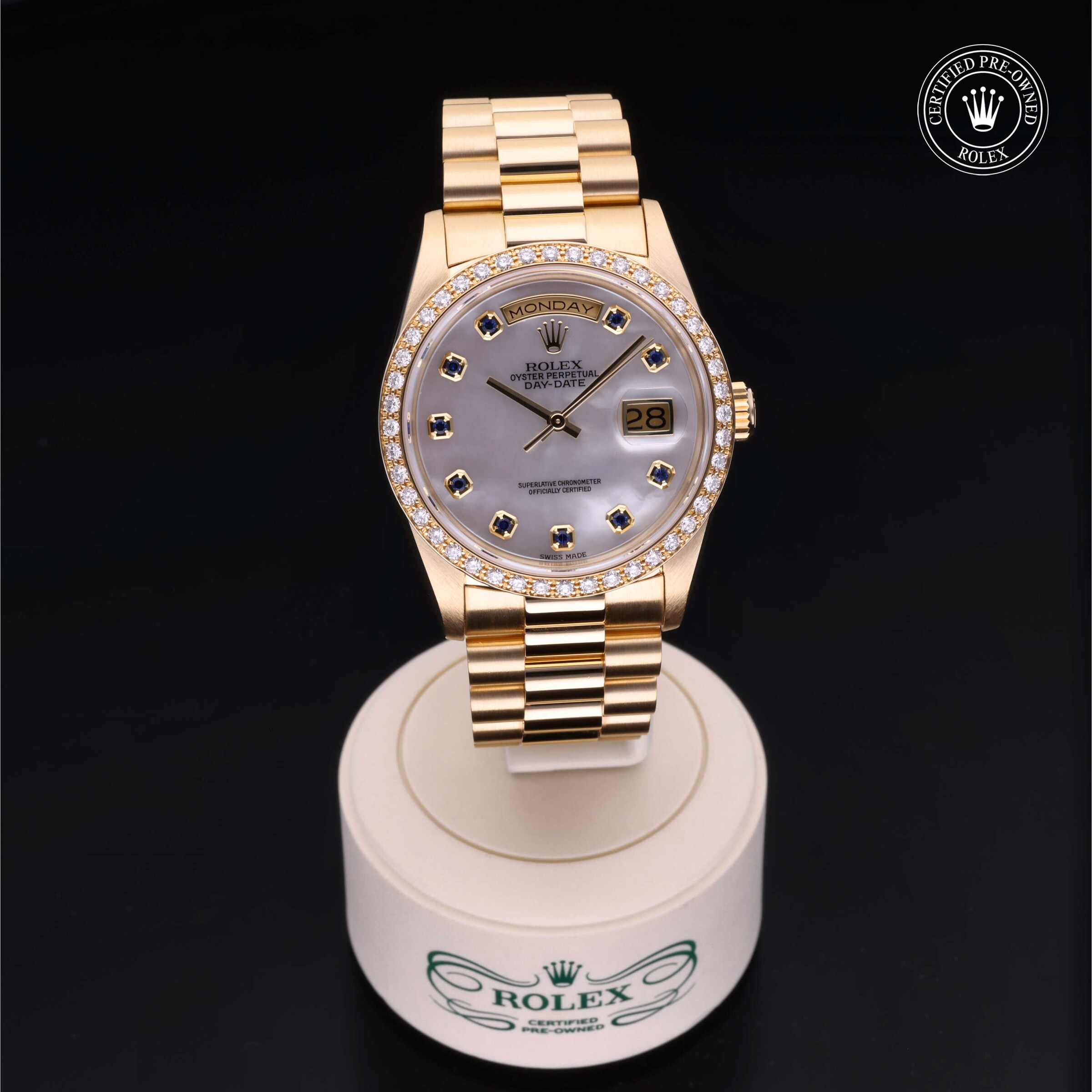 Model image: rolex-certified-pre-owned-Oyster Perpetual Day-Date-36mm-18ct Yellow Gold-1980s-18348