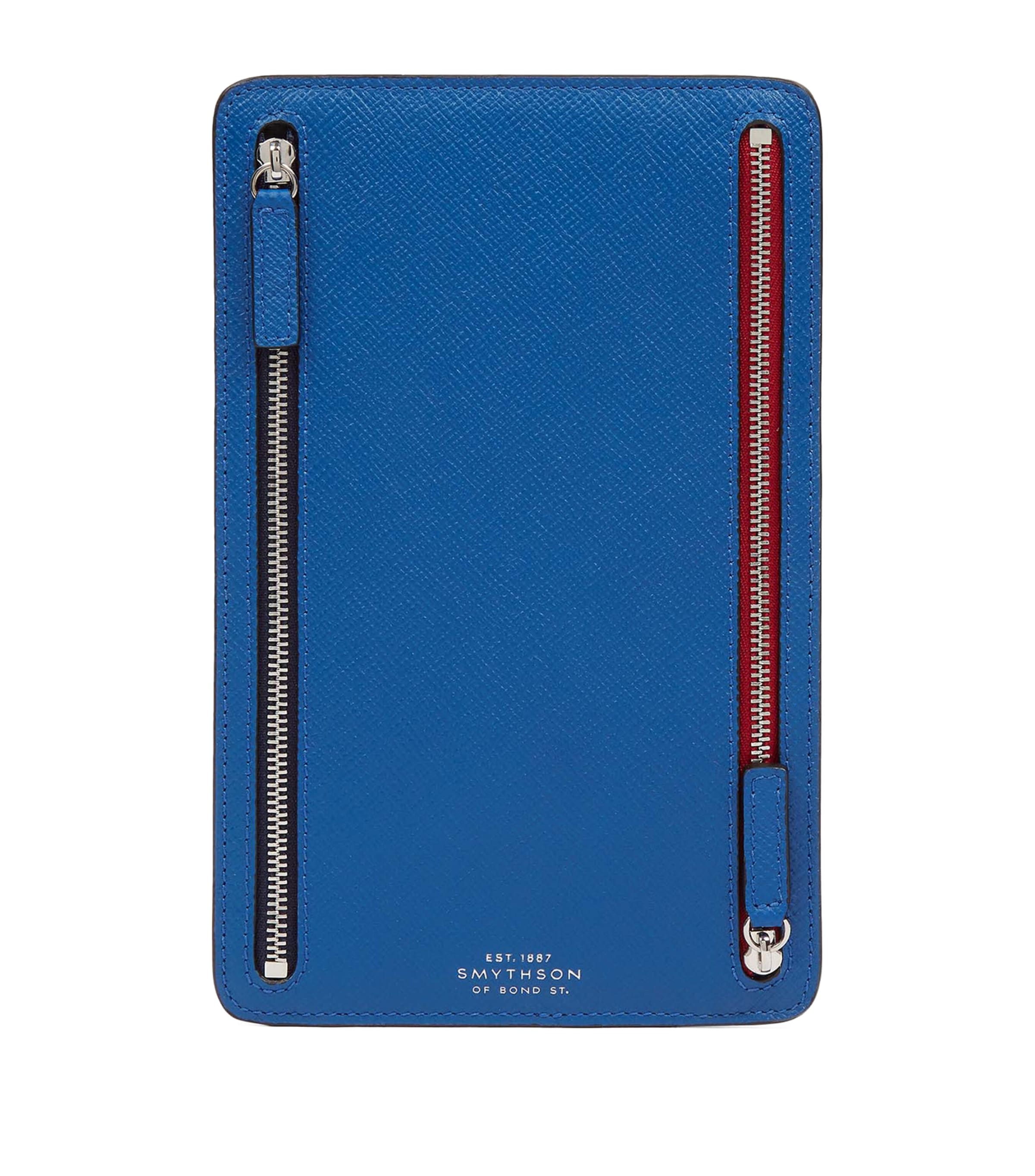 Panama Leather Multi-Zip Travel Wallet CERULEAN Image 1