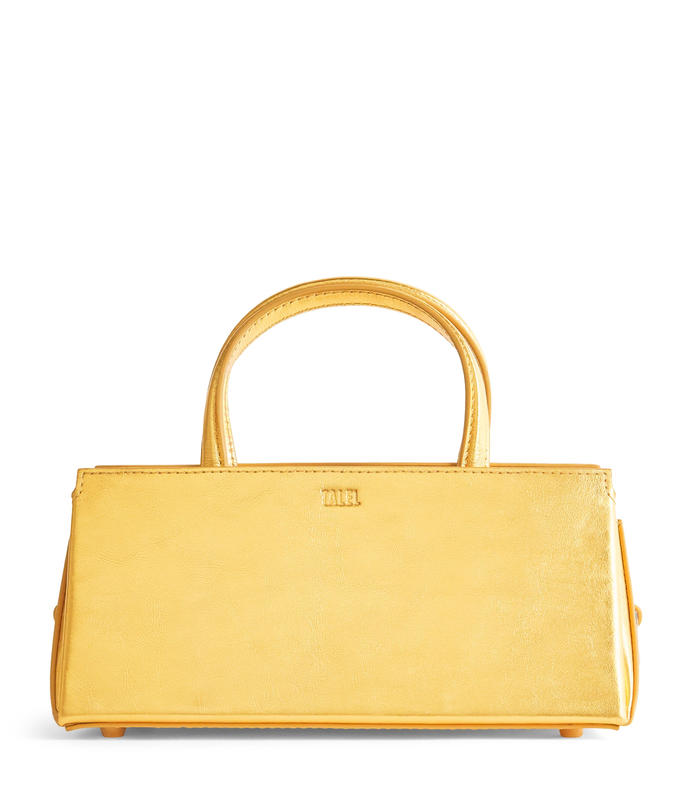 Talel Paris Metallic Leather V2 Baguette Bag Gold