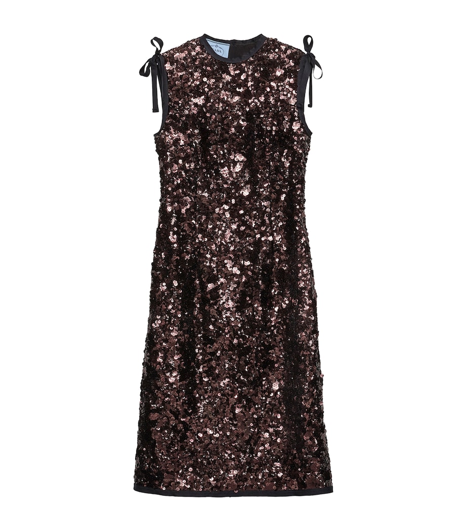 Sequinned Midi Dress F0051 Image 1