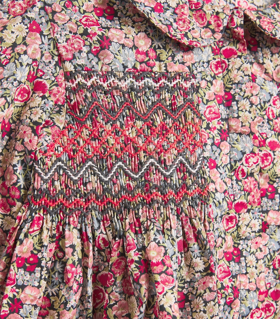 Cotton Liberty Print Blouse (2-12 Years) 24 GRIS FONCÉ Image 3