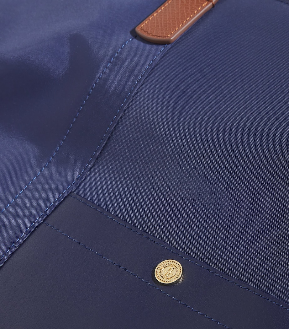 Nylon Overnight Tote Bag NAVY Image 6