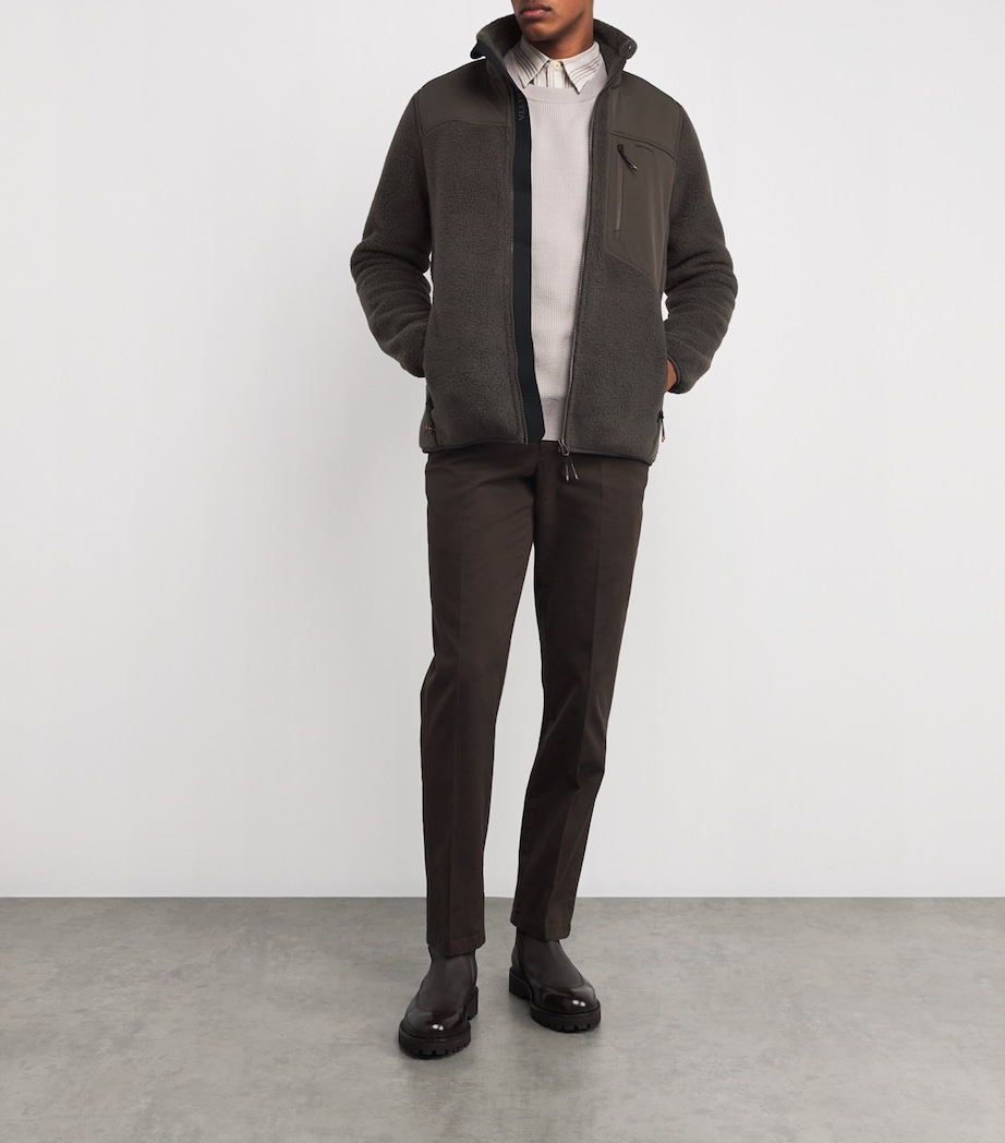 Sherpa Fleece Halifax Jacket BROWN BARK Image 2