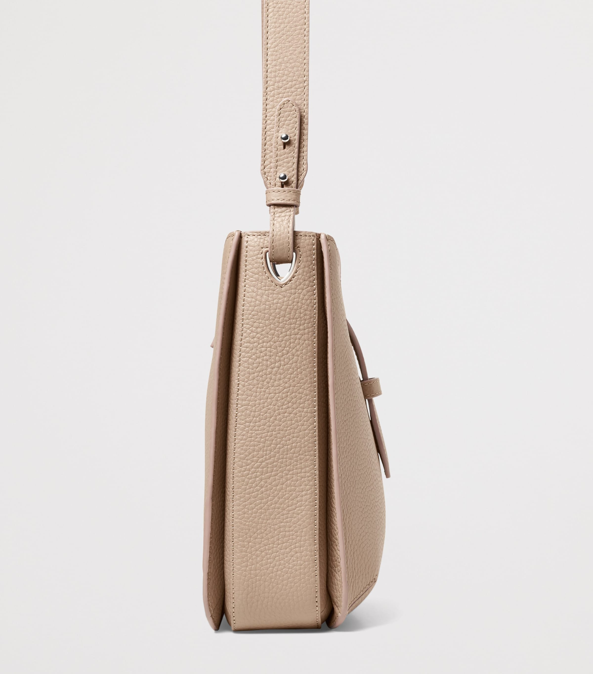 Aspinal Of London Leather Ella Cross-Body Bag Taupe Image 4