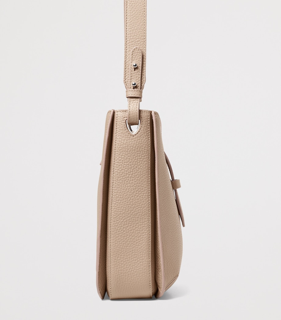 Aspinal Of London Leather Ella Cross-Body Bag Taupe Image 4