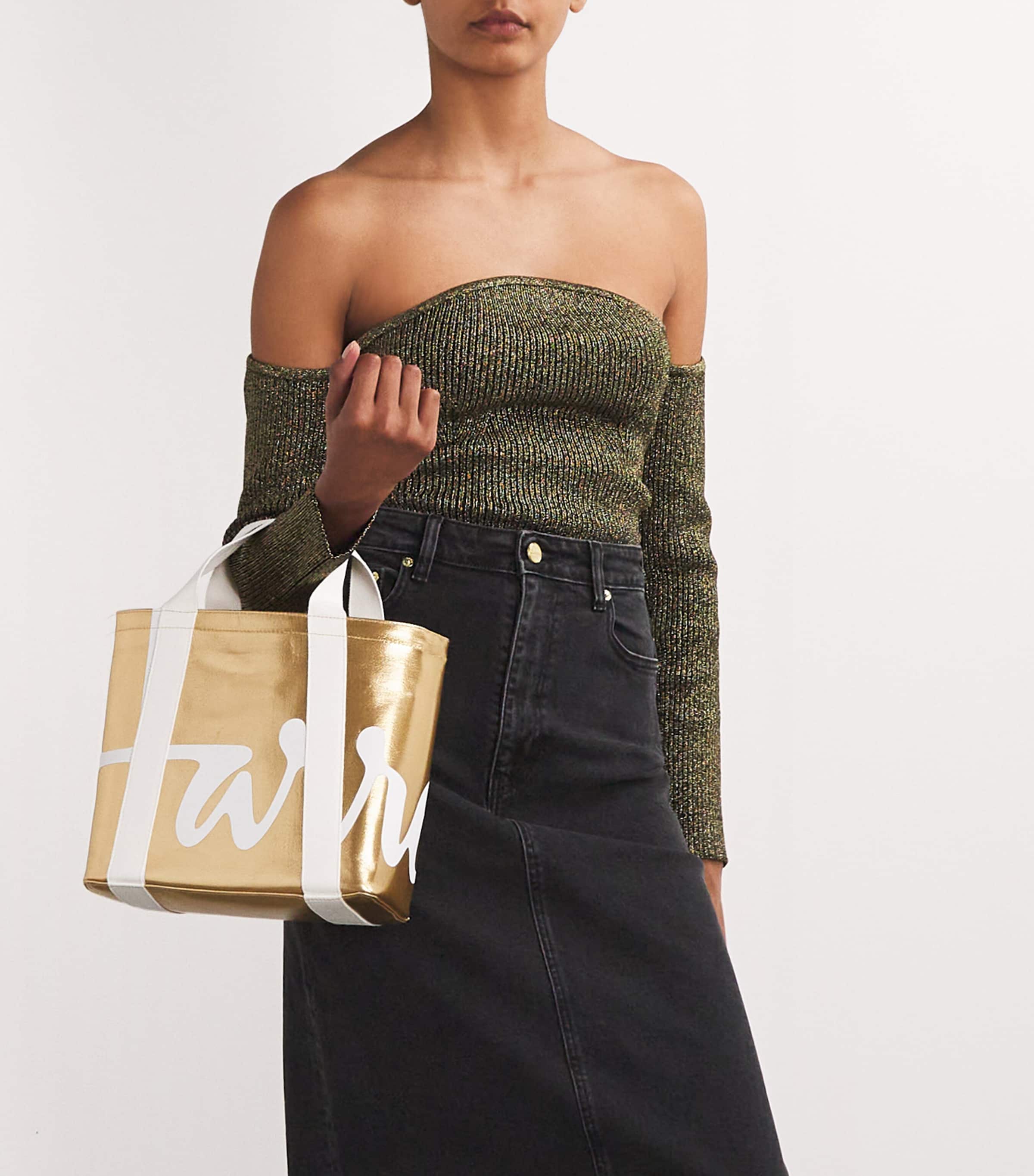 Harrods Mini Cotton Logo Tote Bag | Harrods US