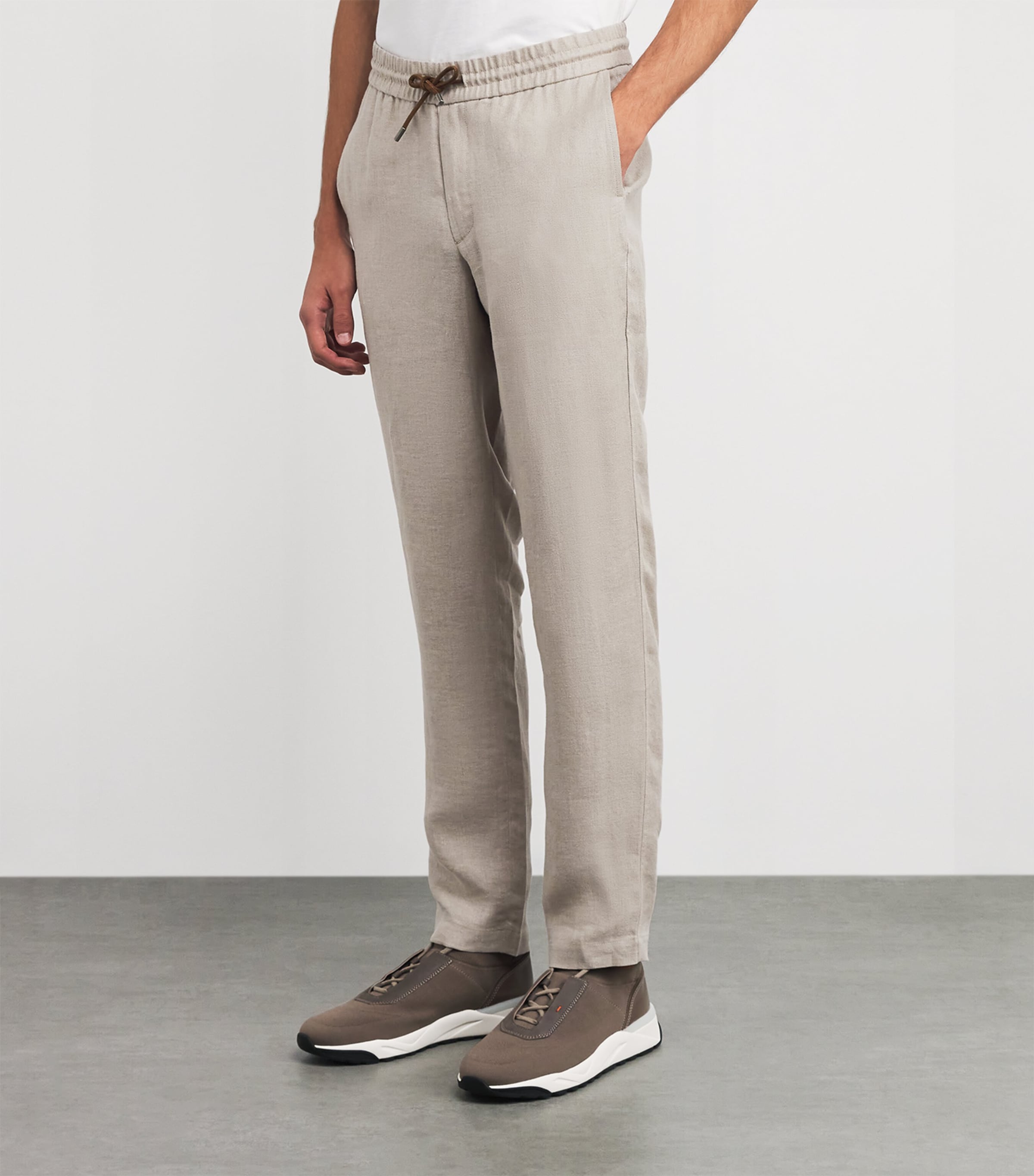 Linen-Cotton Summer Mindset Trousers X77 SAND Image 3