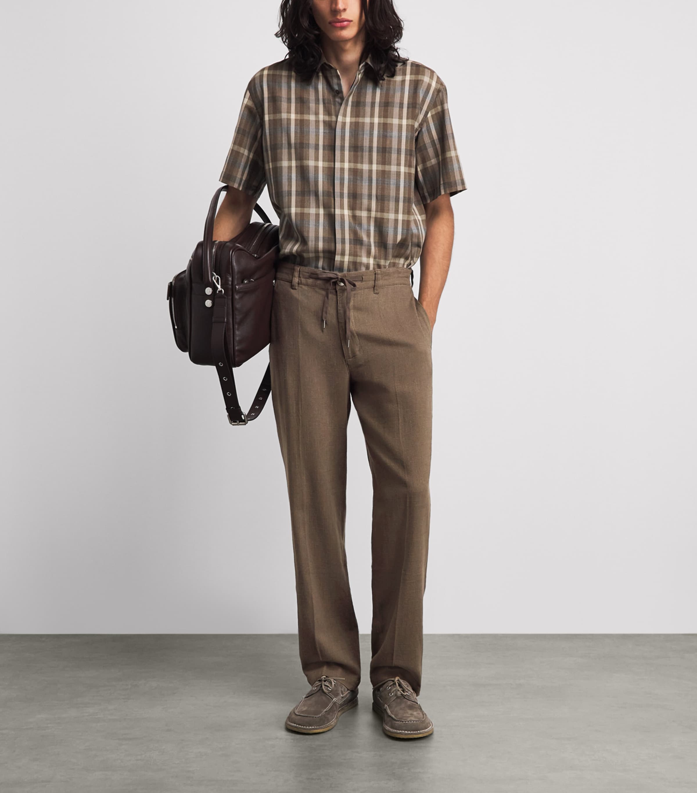 PAIGE Mens Tiano Chinos Dark Clove Image 2