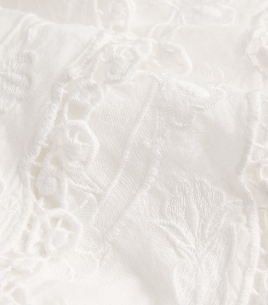 Cotton Loryn Mini Dress A127 OFF WHITE Image 5