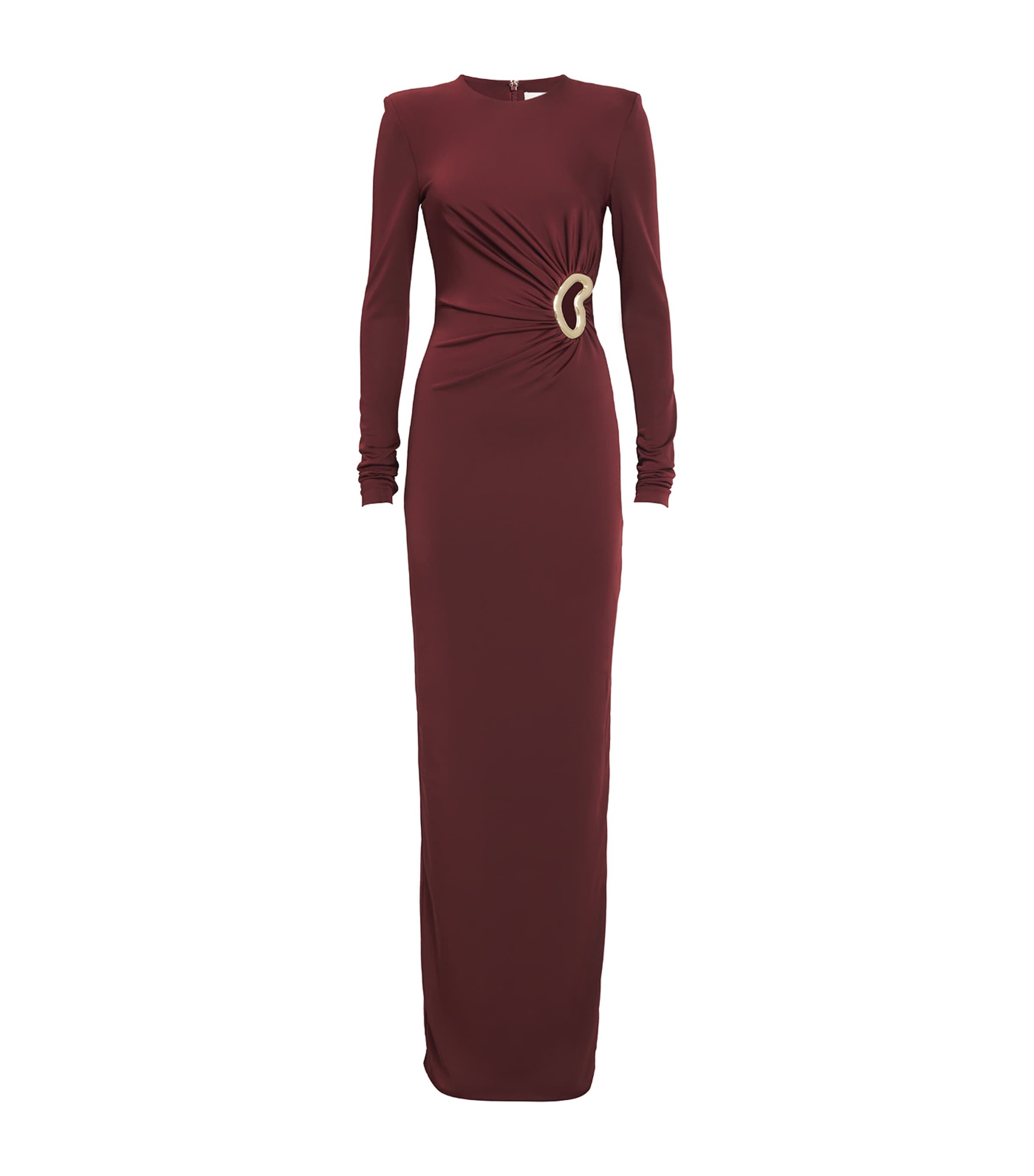Rebecca Vallance Mischa Maxi Dress In Burgundy