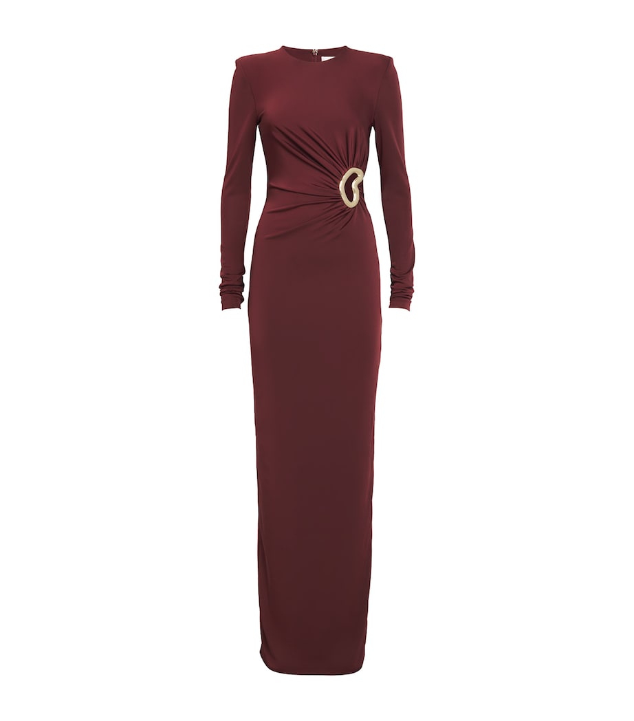 Cut-Out Mischa Maxi Dress WINE Image 1