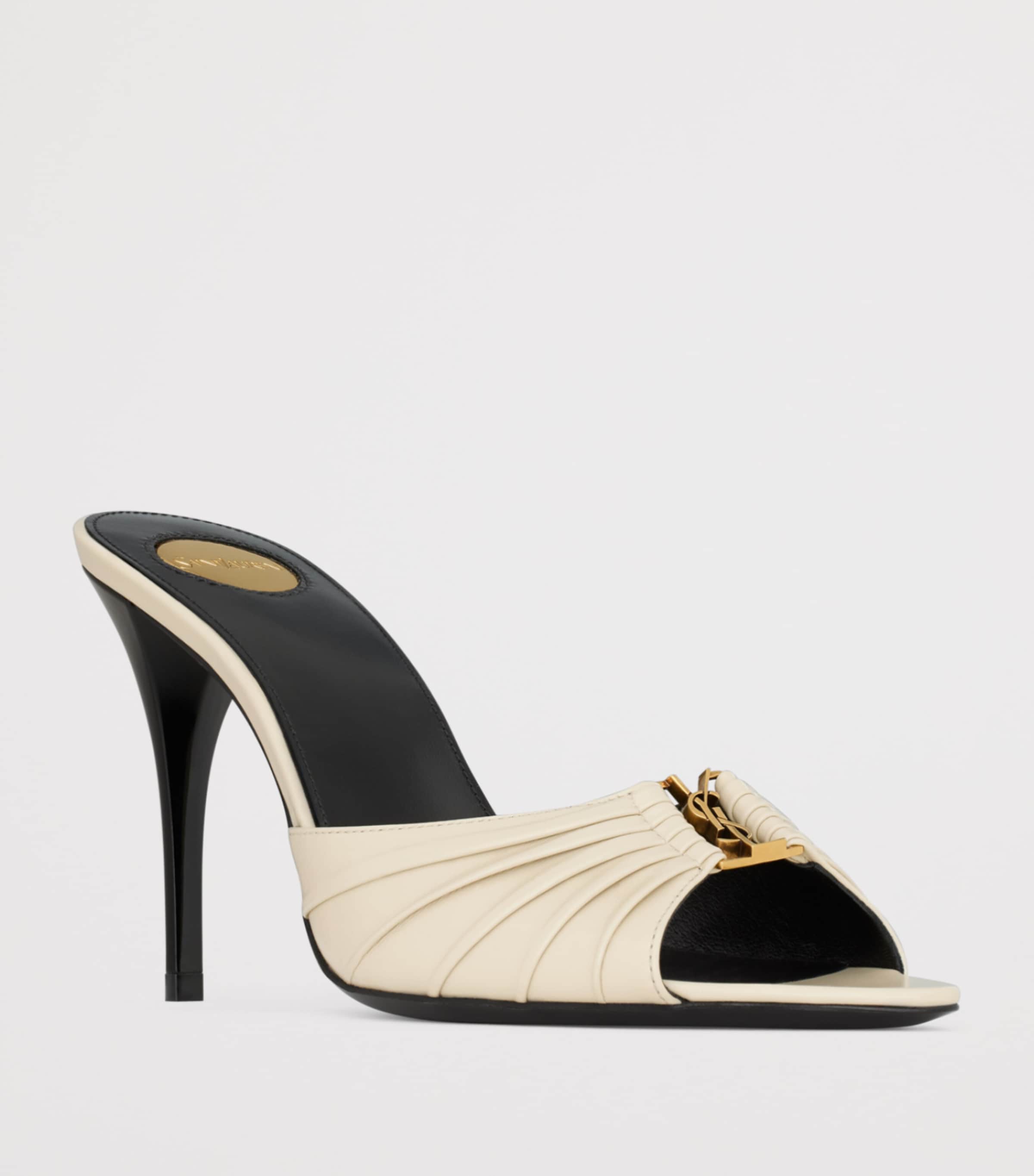 Saint Laurent Leather Babylone Sandals 90 Image 2
