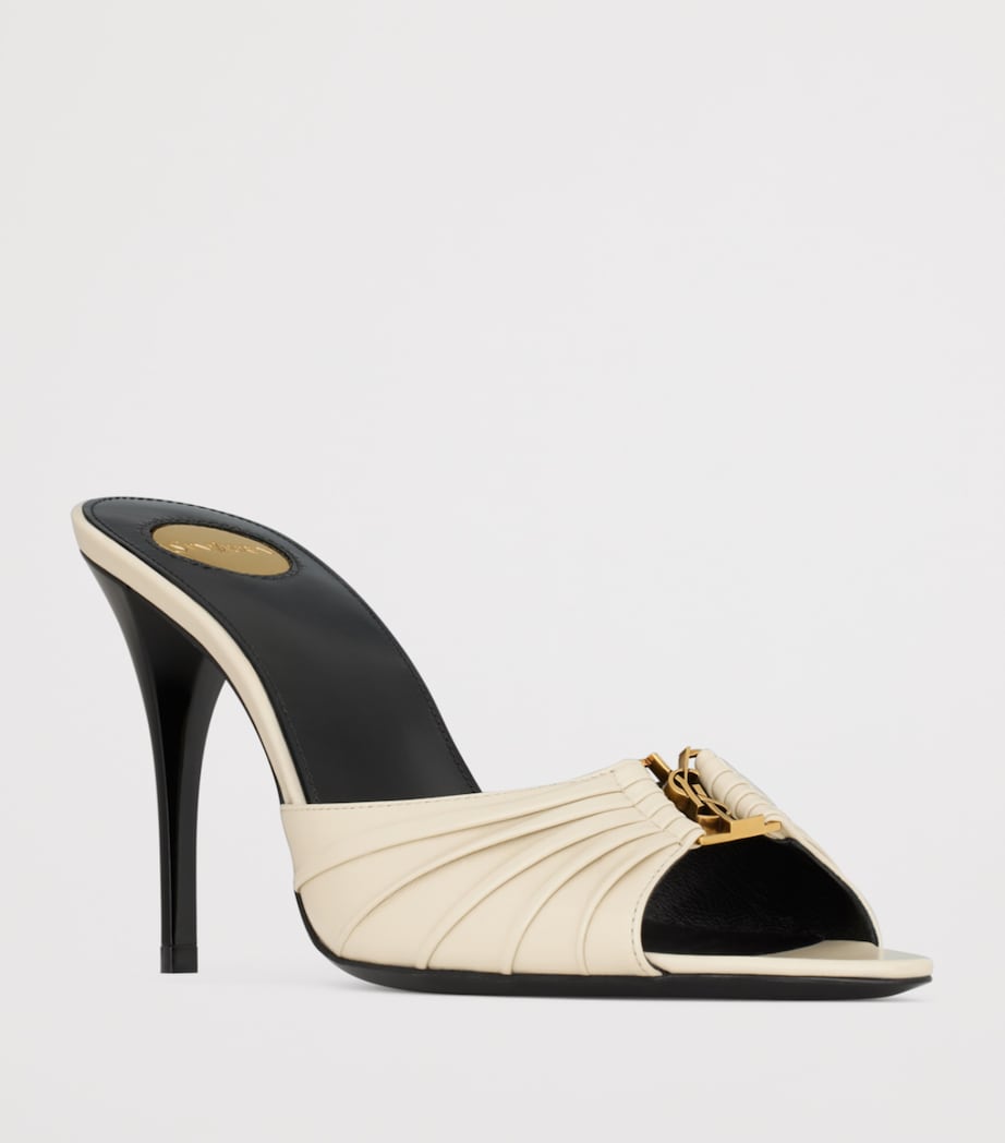 Saint Laurent Leather Babylone Sandals 90 Image 2