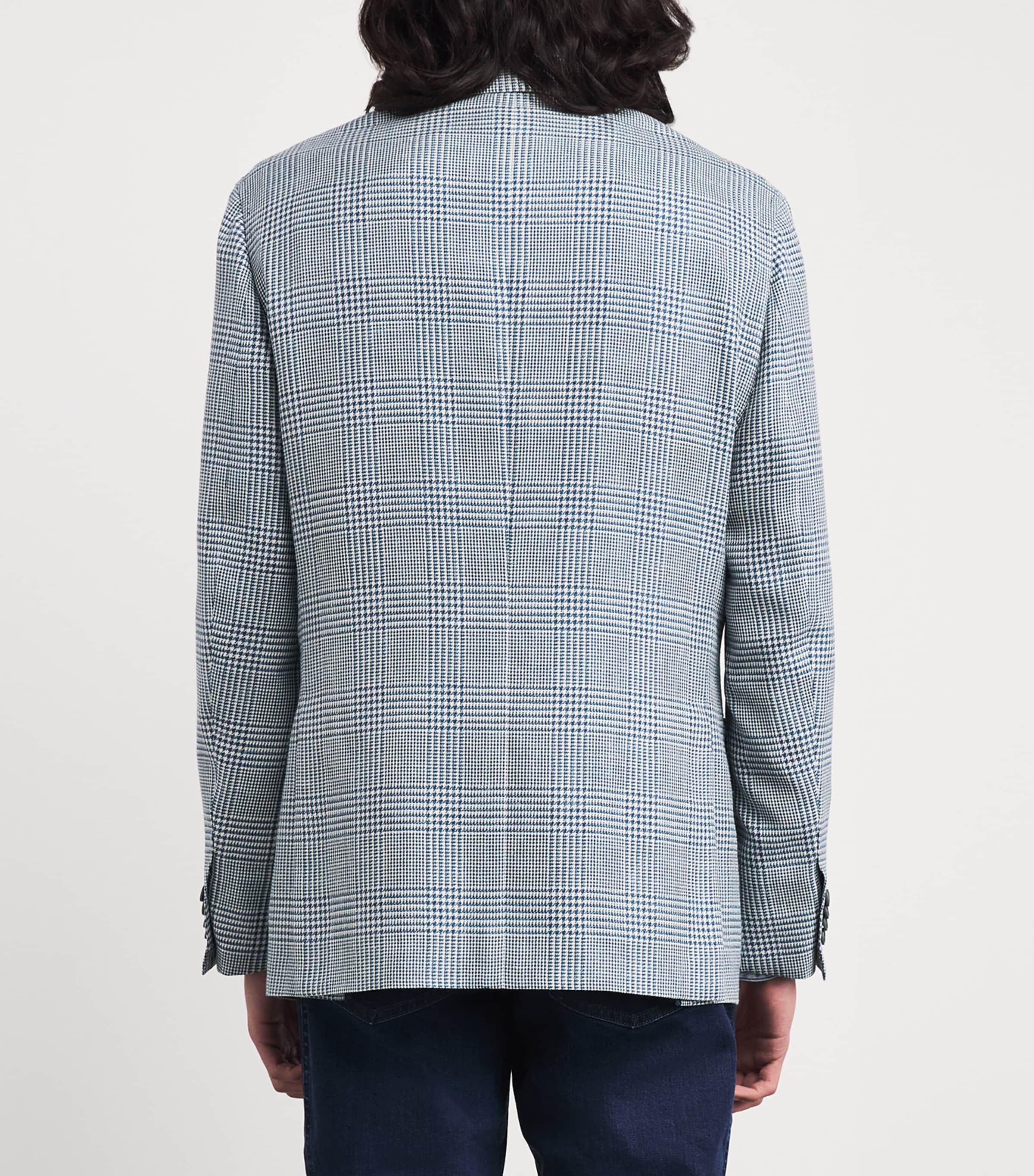 Brioni Mens Wool-Silk-Linen Soffio Blazer Image 5