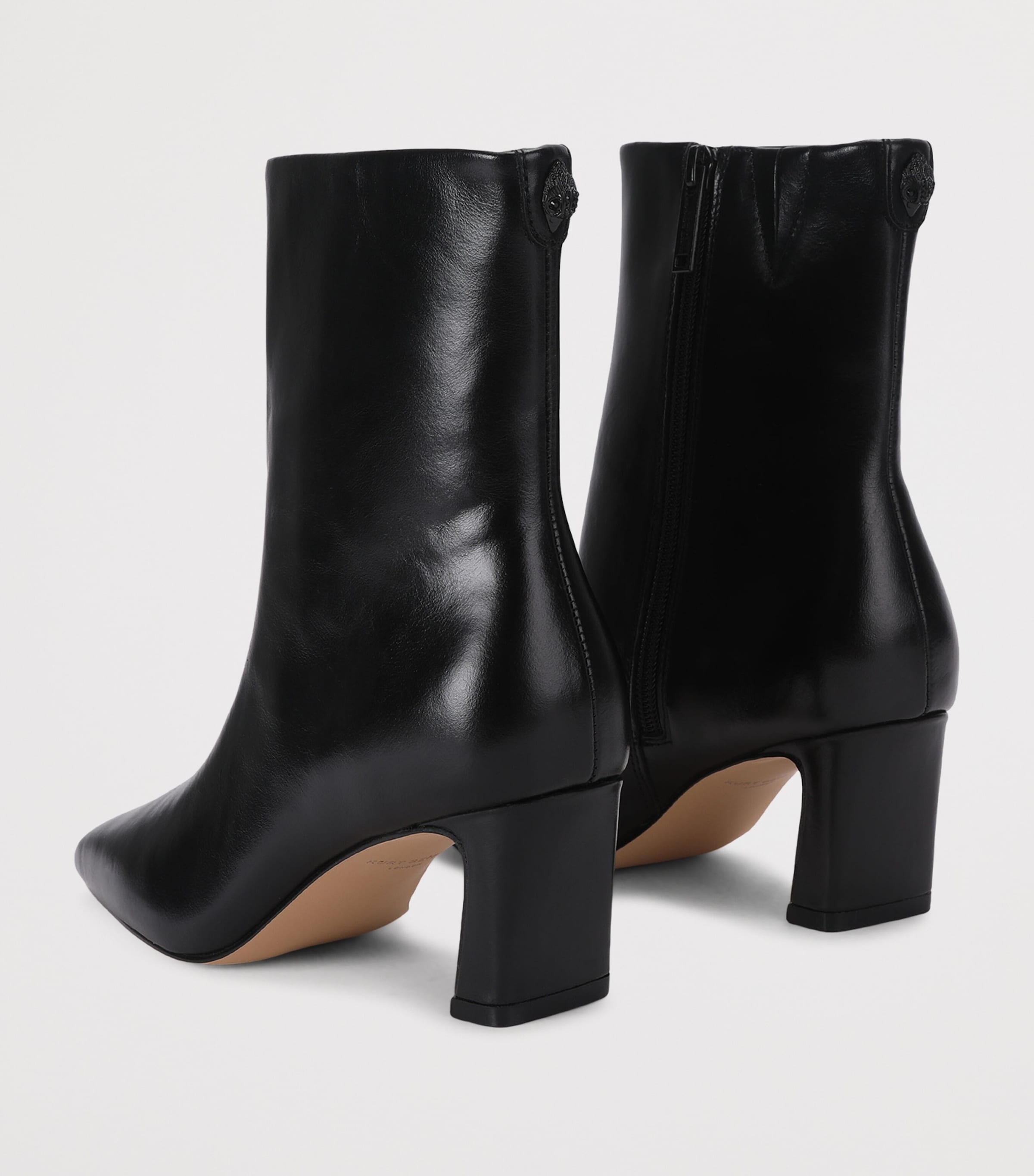 Kurt Geiger London Leather Billy Ankle Boots Black Image 3