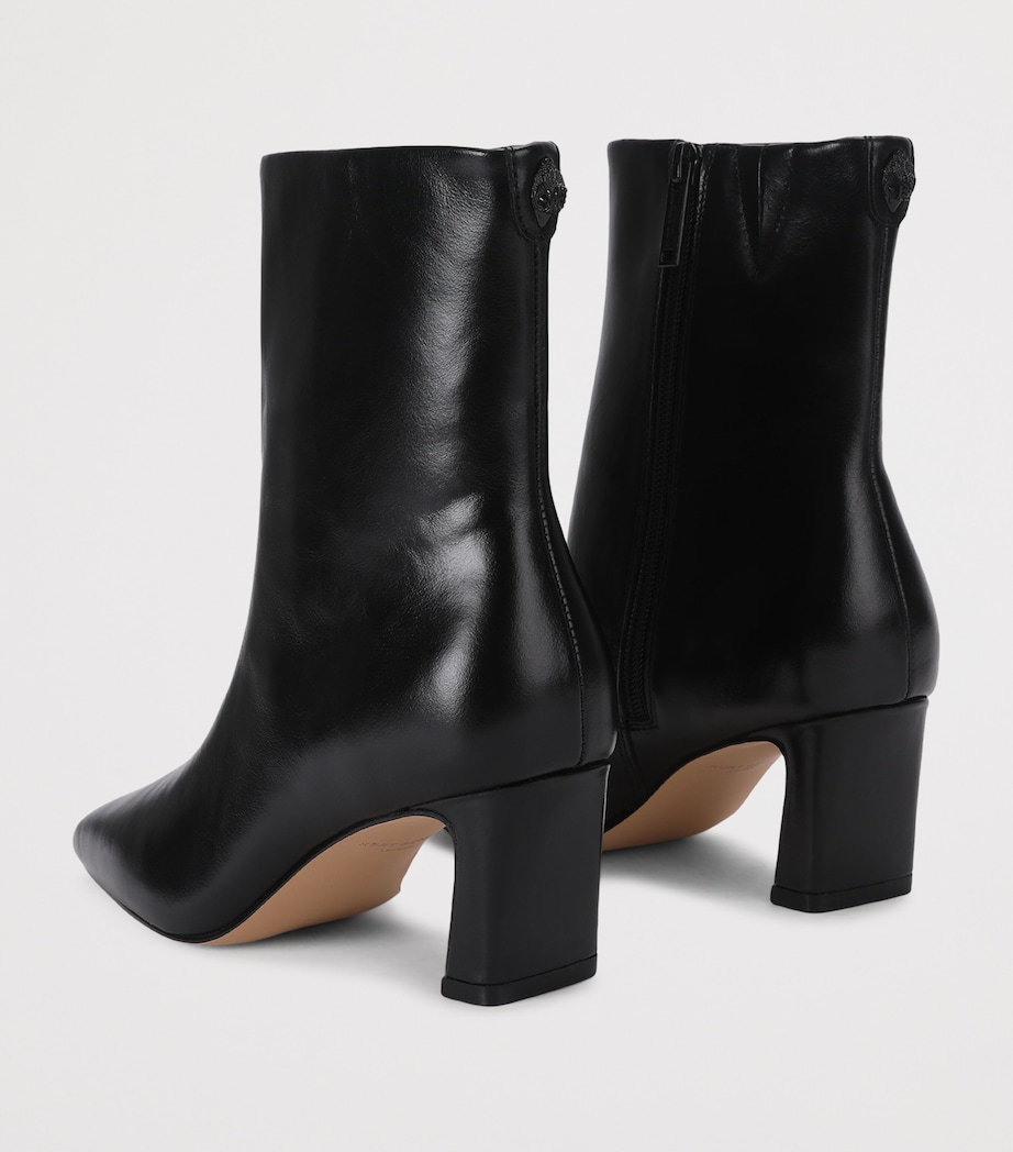Kurt Geiger London Leather Billy Ankle Boots Black Image 3