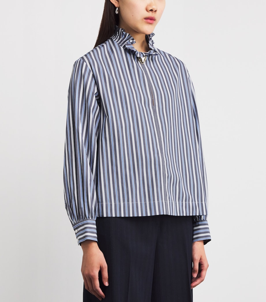 Stripe Victorian-Collar Blouse MULTICOLORED Image 3