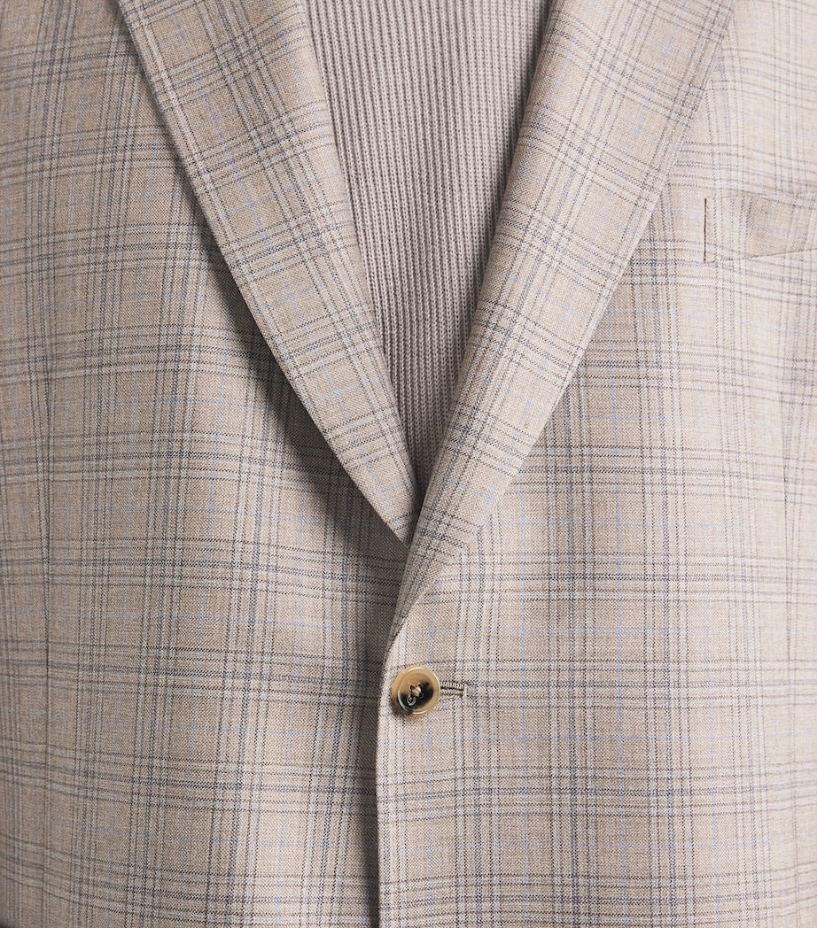 Wool Check Blazer 60_LIGHT BEIGE Image 6