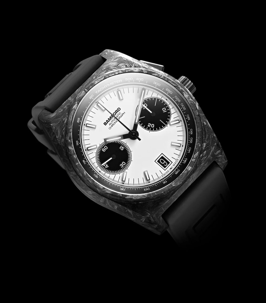 Forged Carbon B347 Watch 41.5mm WHITE Image 3