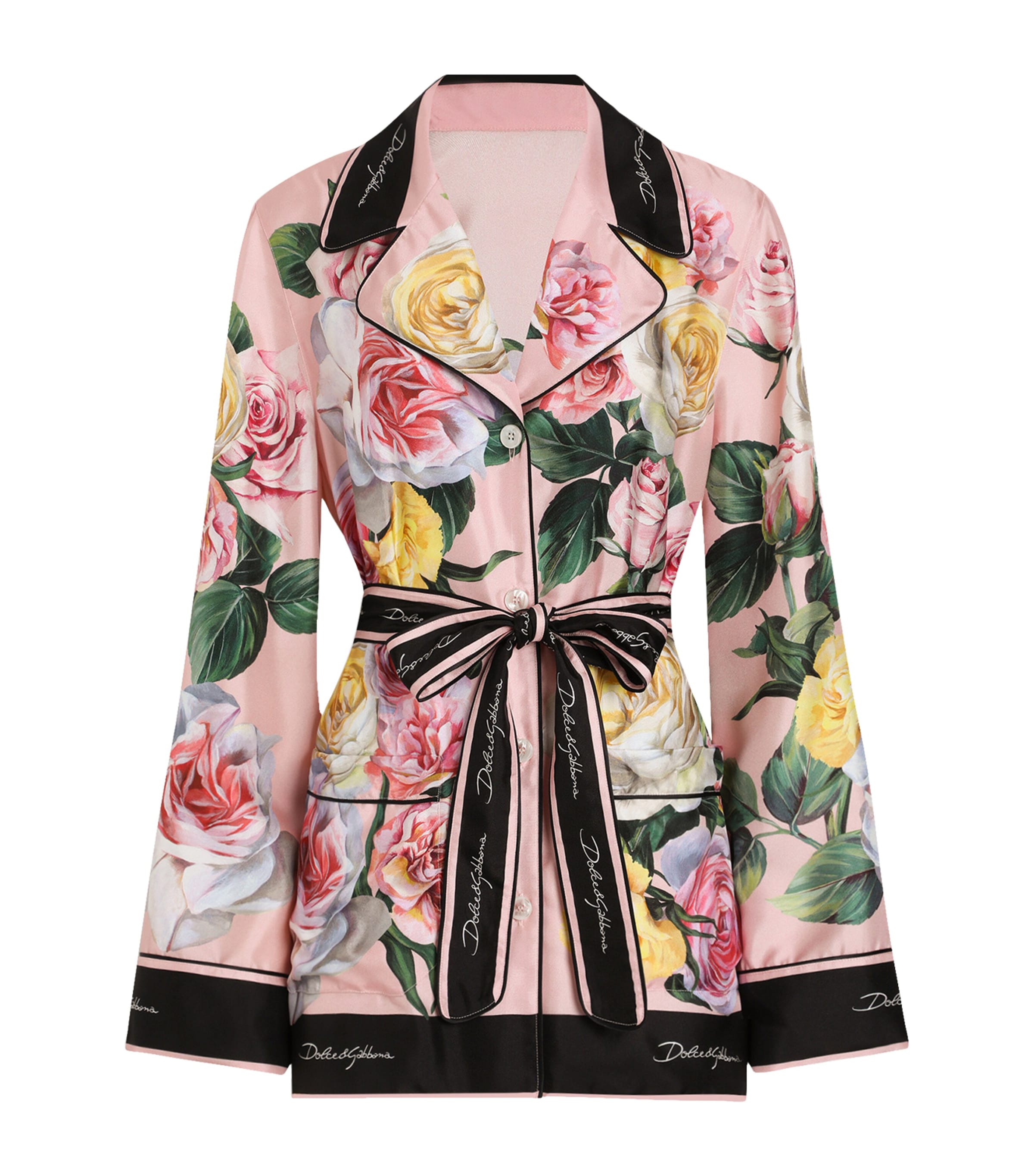 Dolce & Gabbana Silk Shirt Shirt And Blouse Multicolor