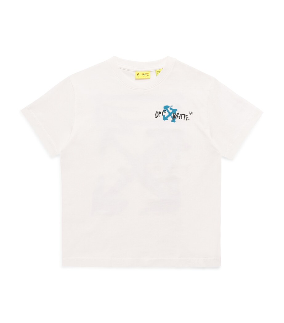 Off-White Kids Cotton Arrow T-Shirt (4-12+ Years) White Image 1