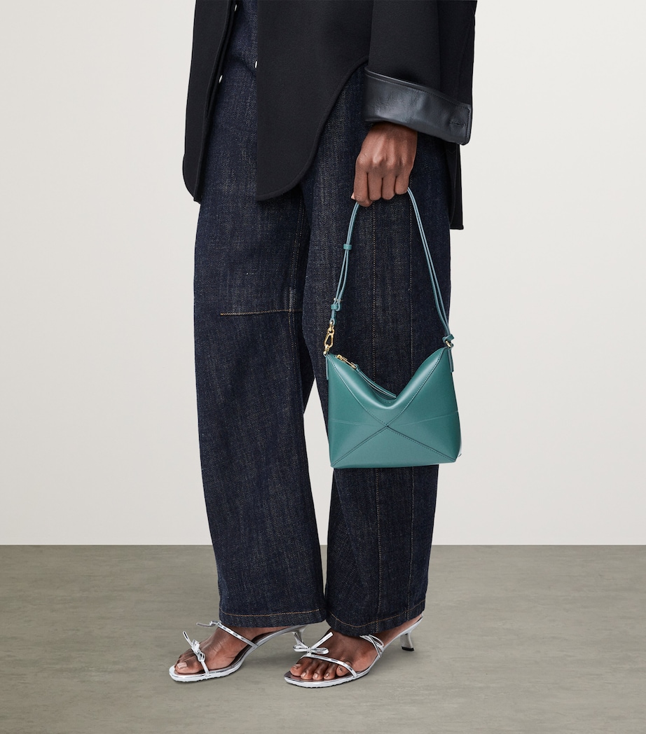 LOEWE Leather Puzzle Pouch Bag Vetiver Image 8