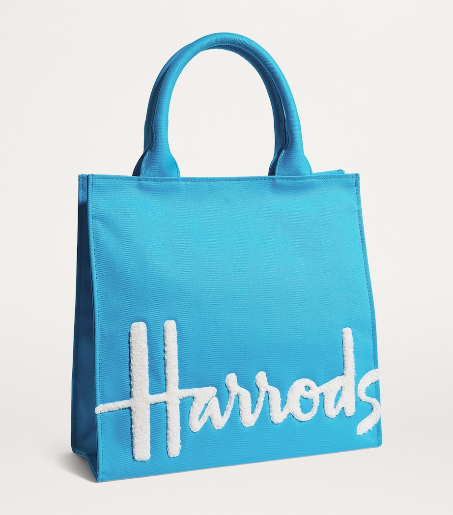 Small Cotton Logo Tote Bag BRIGHT BLUE Image 3