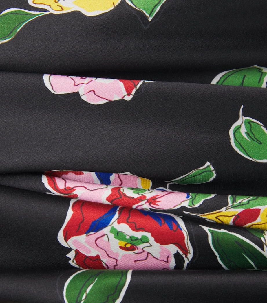 Satin Arlena Midi Dress KIMMIE MIX BLACK Image 5