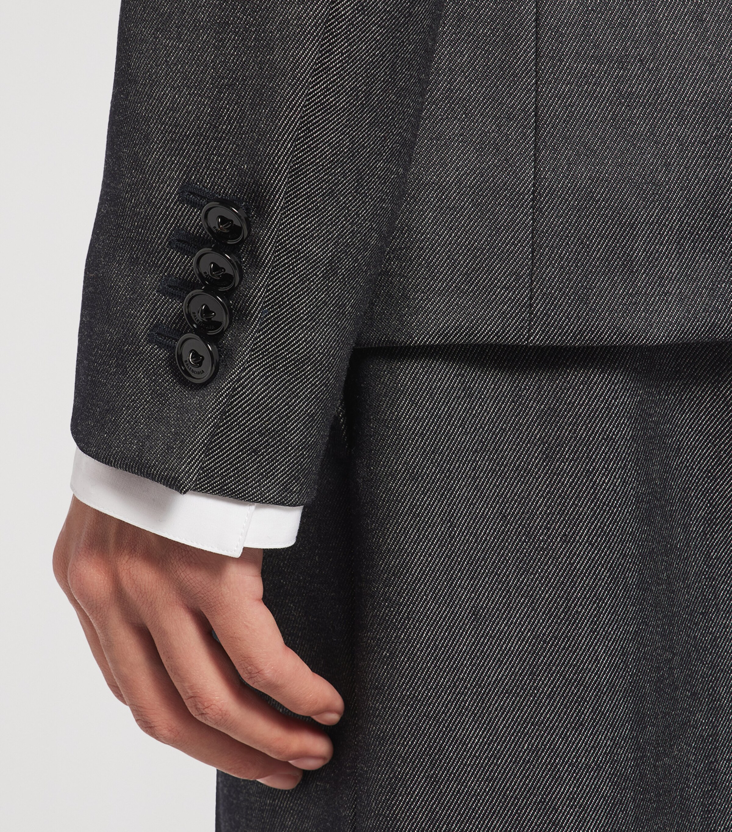 Balenciaga Womens Wool Twill Blazer Image 6