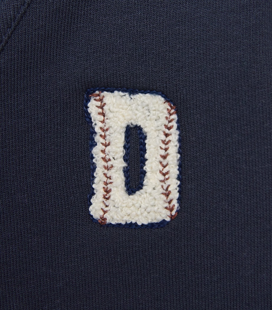 Donsje Stretch-Cotton Maukie Cardigan (Newborn – 4 Years) Navy Blue Image 3