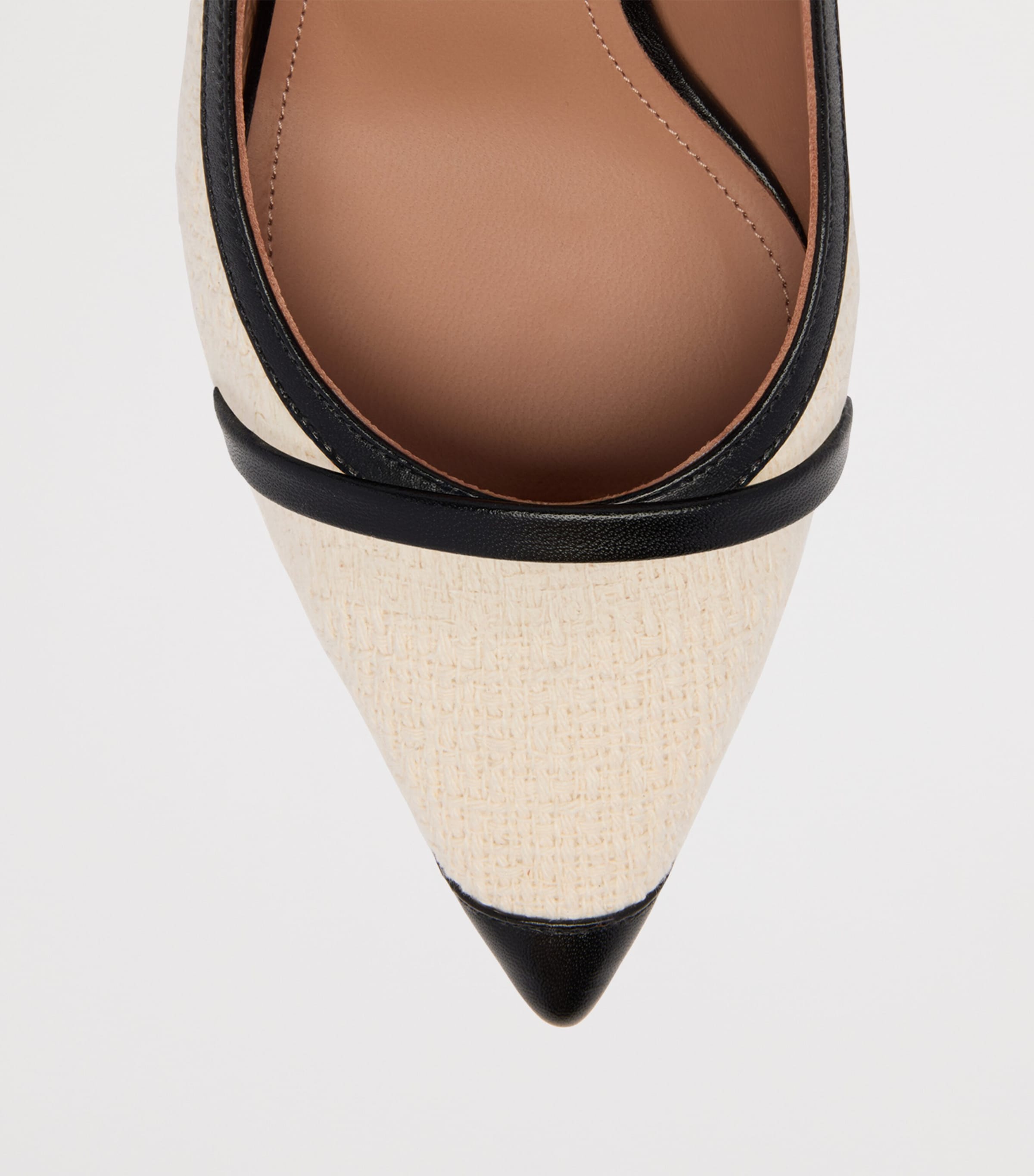 Cotton Jama Slingback Heels 45 CREAM Image 5