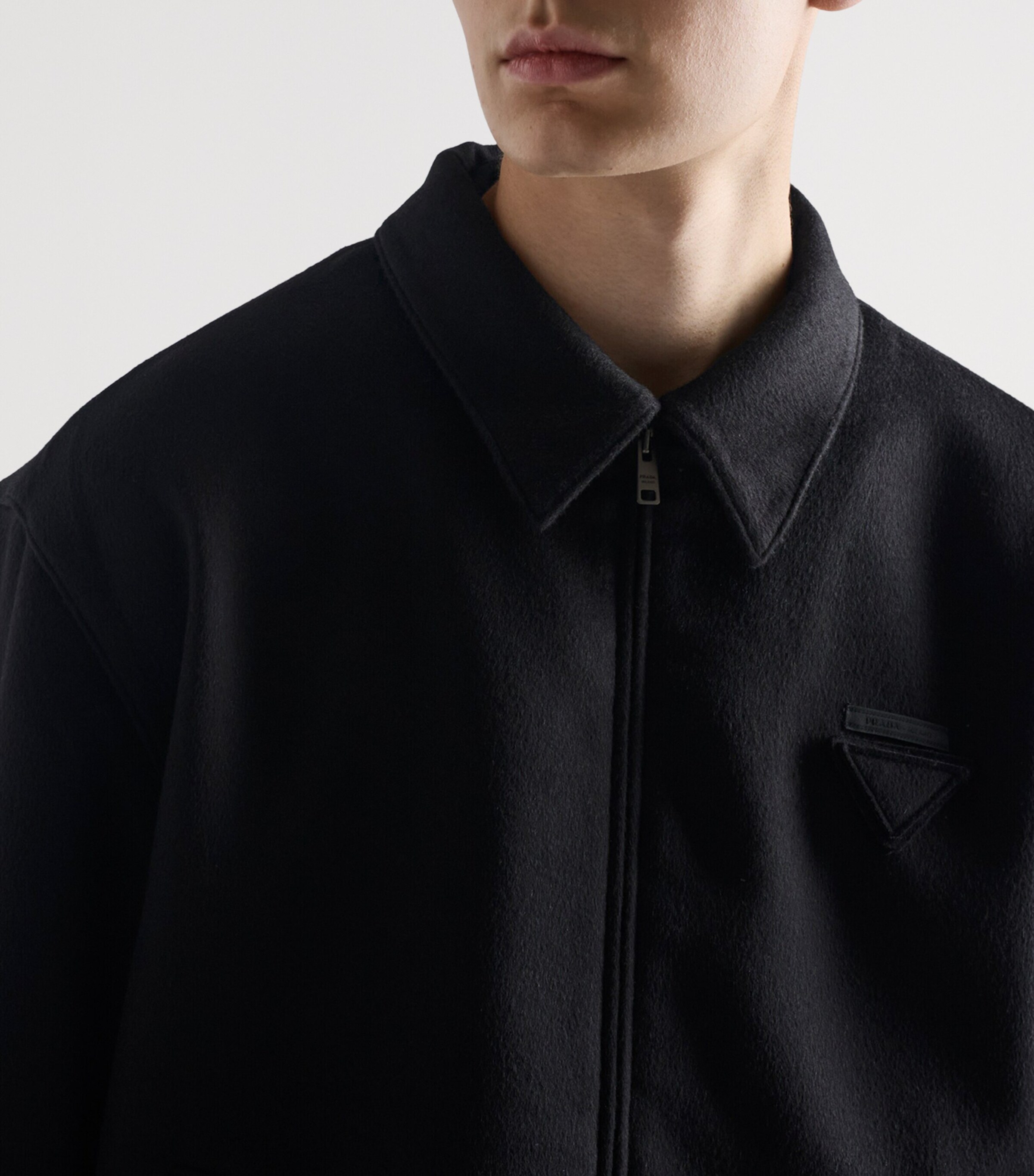 Wool-Mohair-Cashmere Shirt Jacket F0002 Image 4