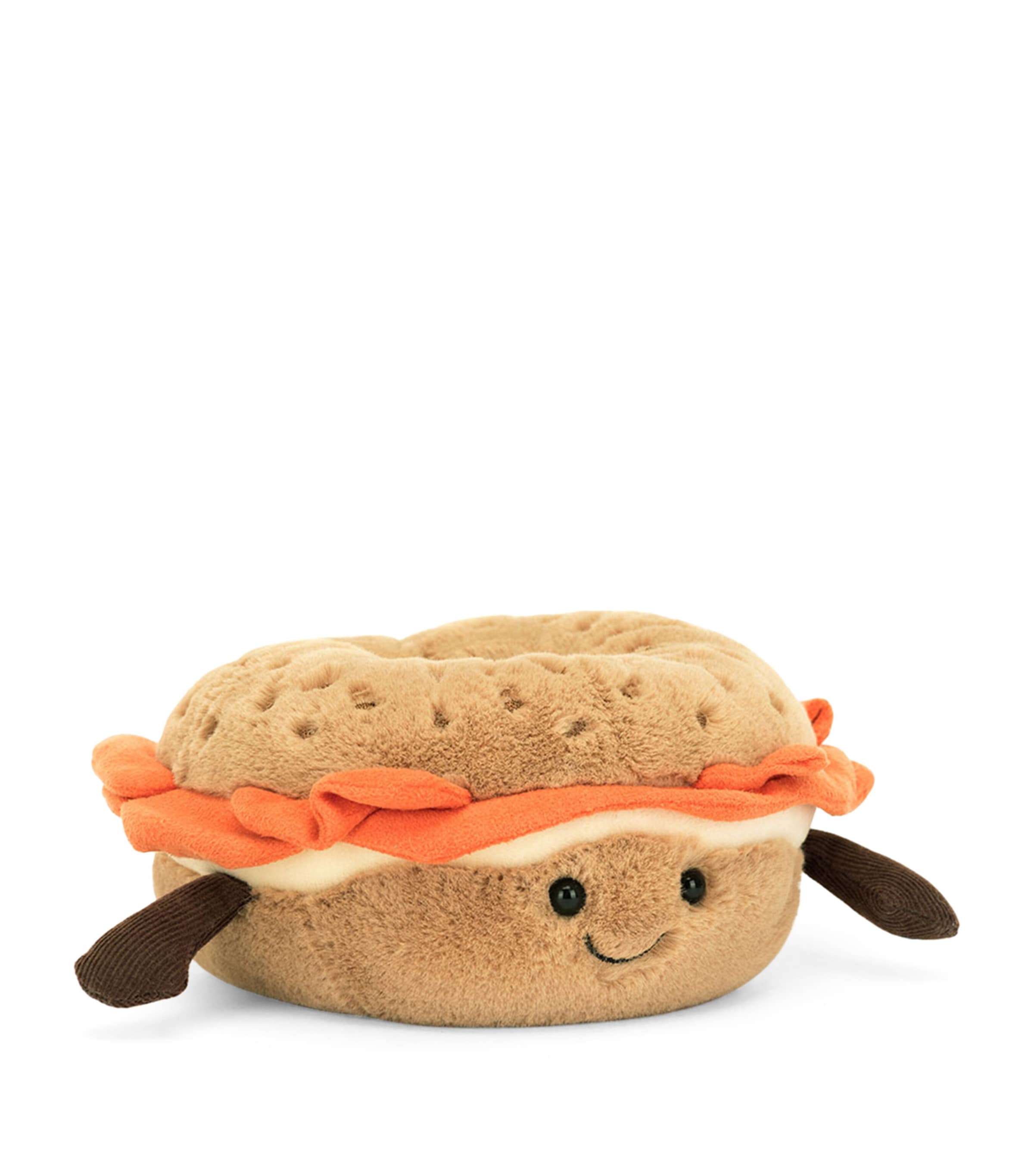 Jellycat Amuseables Bagel In Metallic