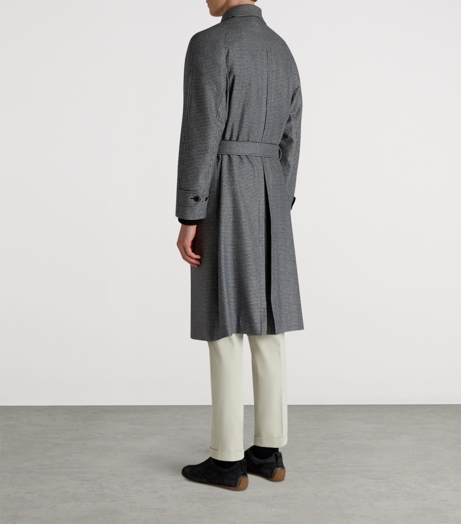 Cashmere Belted Balmacaan Overcoat 410NAVY Image 3