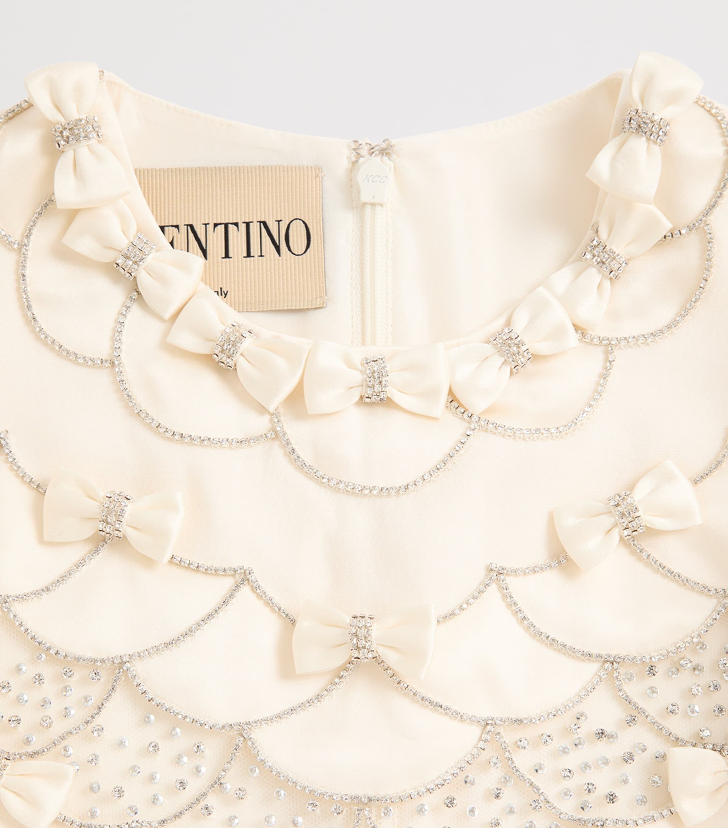 Valentino Womens Wool-Silk Crepe Mini Dress Image 7