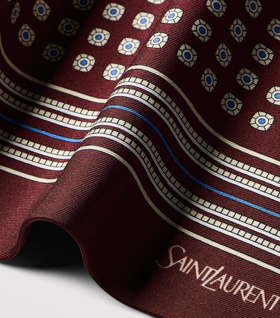 Saint Laurent Silk Floral Cravat Image 4