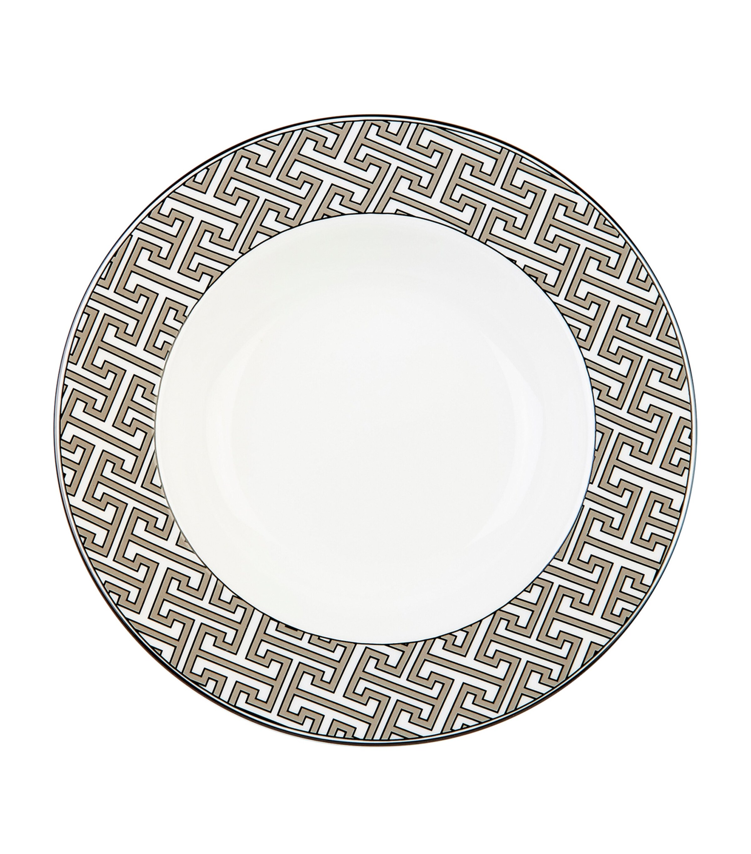 Maze Soup Bowl (23cm) TRUFFLE Image 4