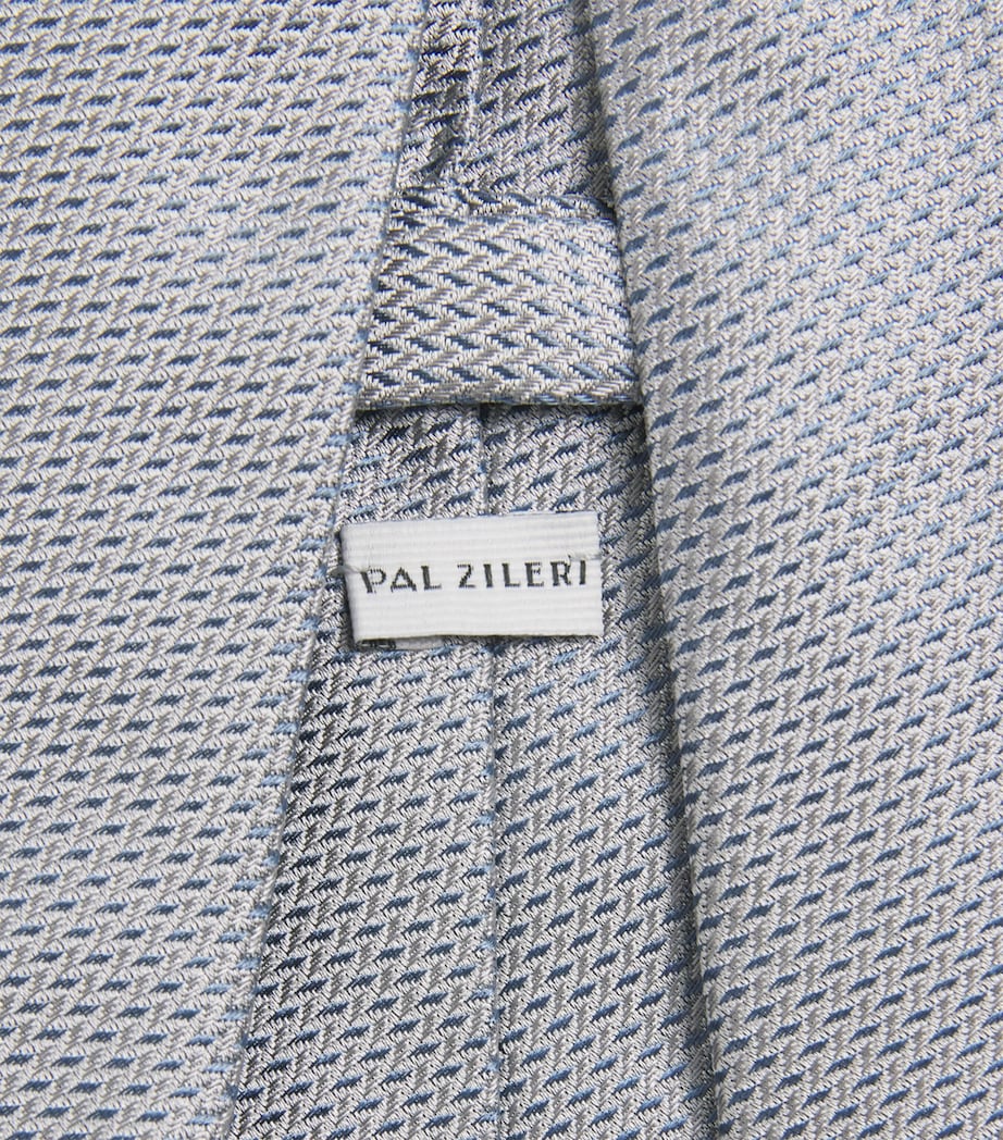 Silk Jacquard Tie 05 LIGHT BLUE Image 3
