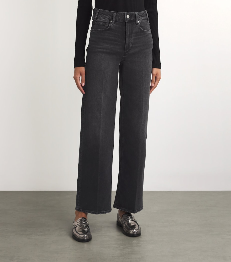 Sasha High-Waist Straight Jeans  VIPER BLK DISTRSSD Image 3