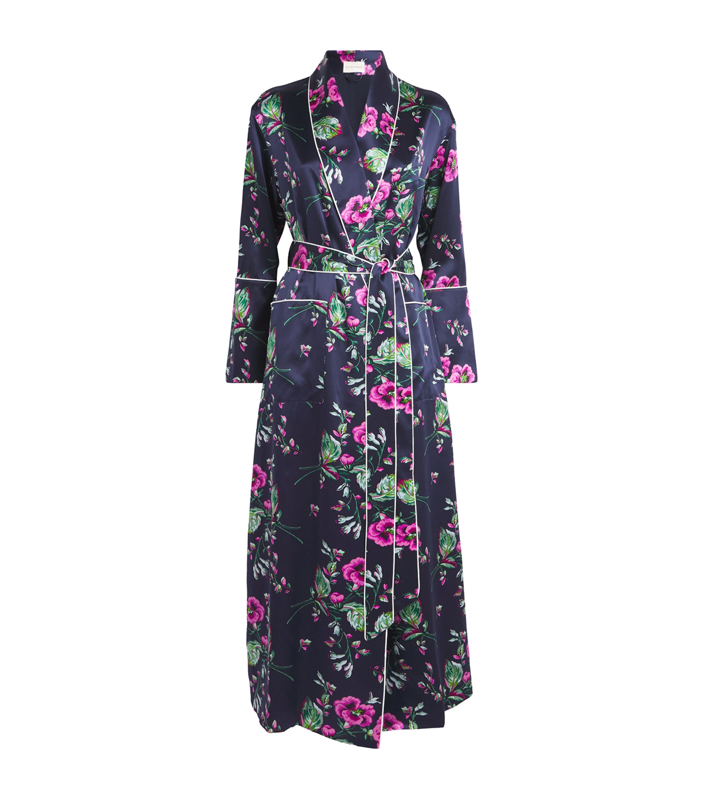 OLIVIA VON HALLE SILK MADISON CAPABILITY ROBE