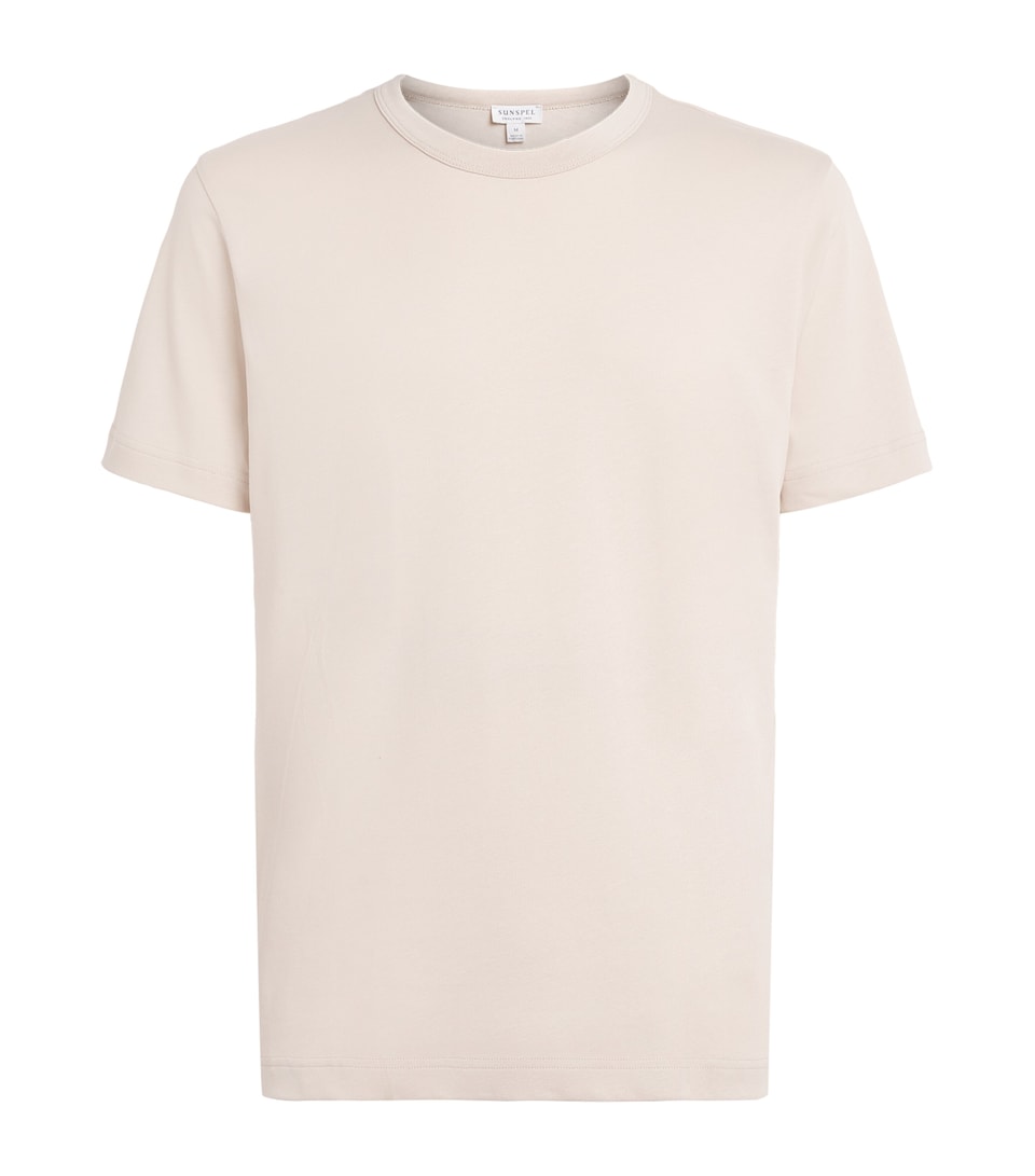 Sunspel Supima Cotton Heavyweight T-Shirt Swansdown