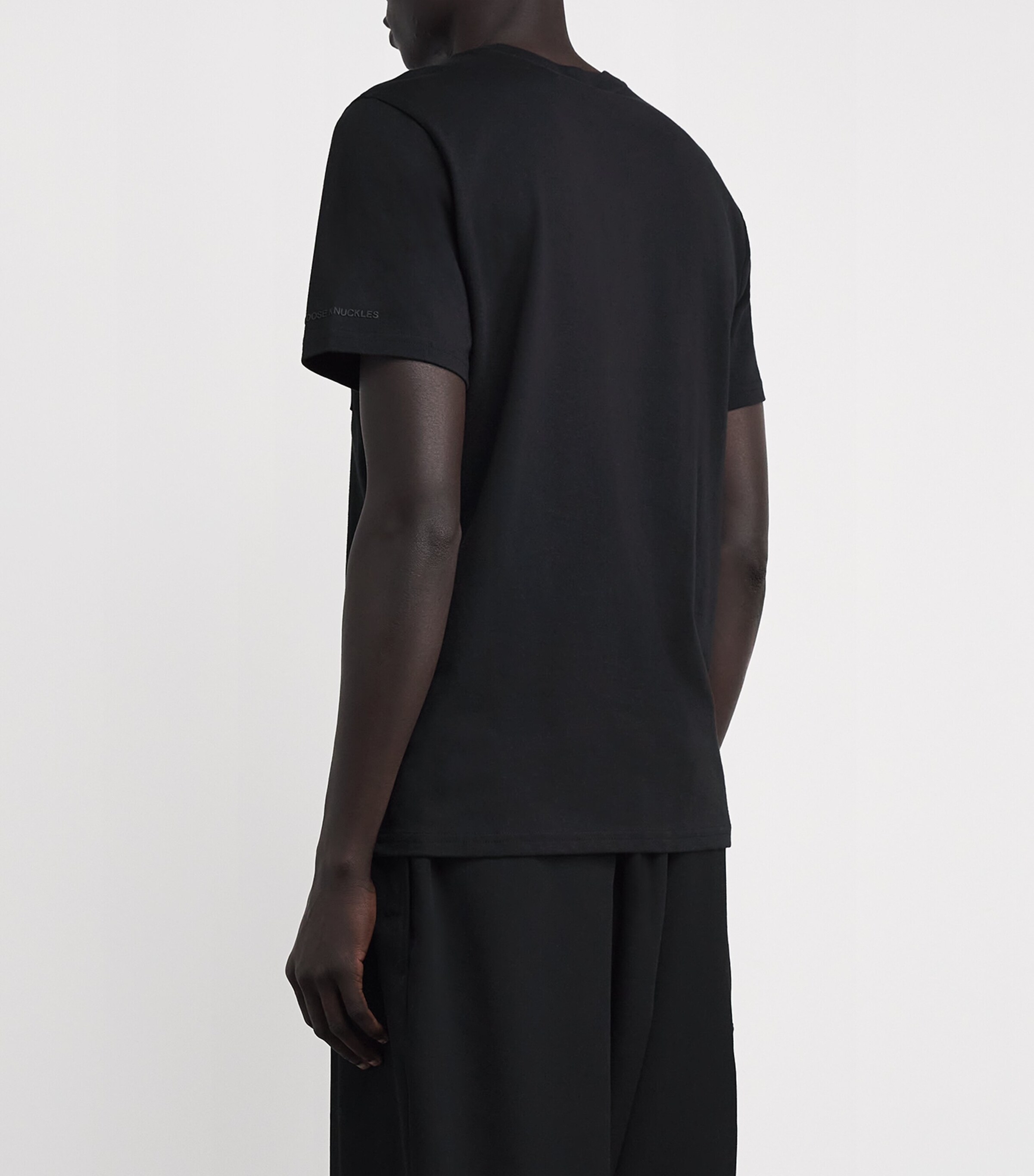 Pima Cotton Pocket-Detail Dalon T-Shirt BLACK - 292 Image 4