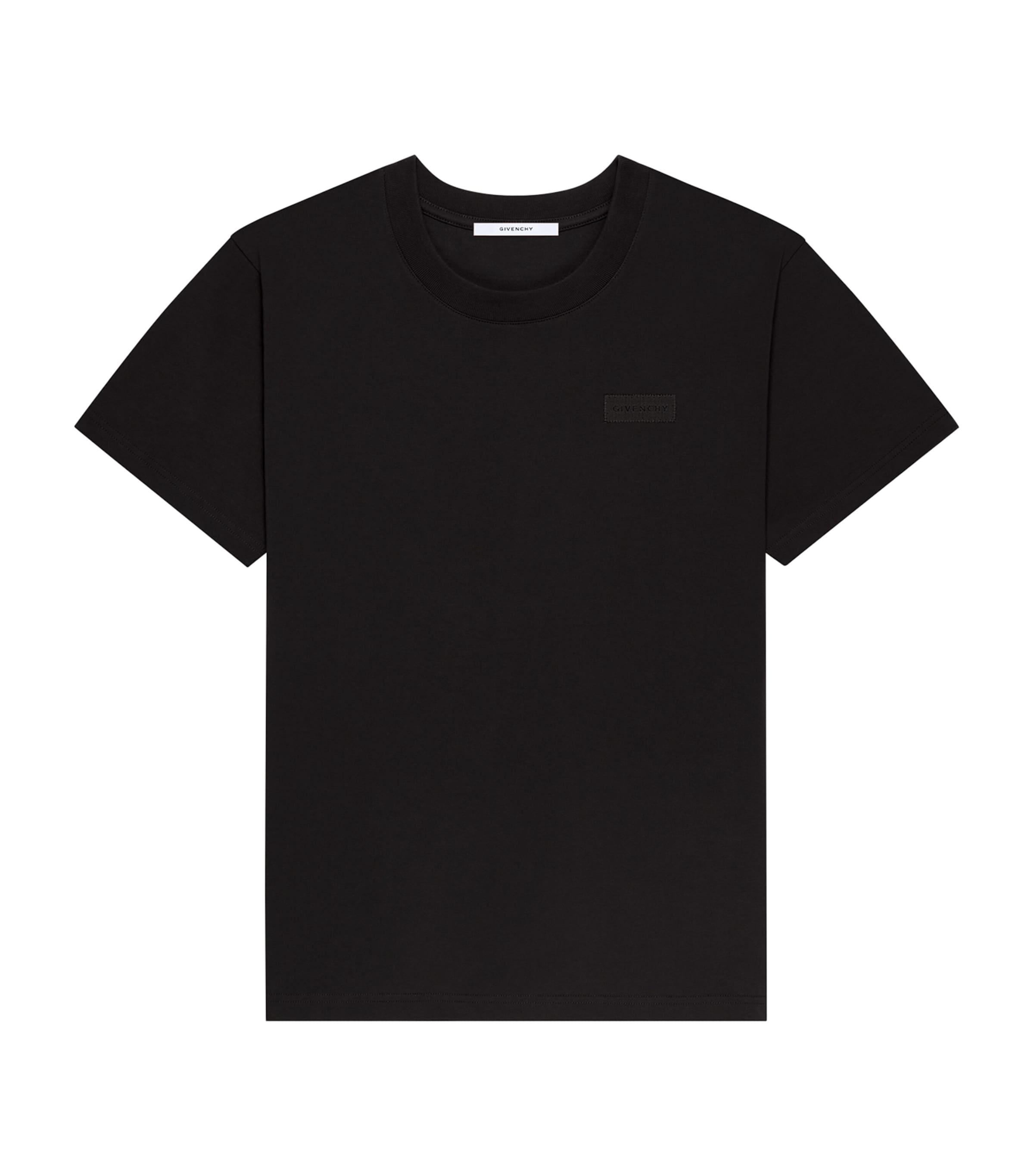 Givenchy Mens Cotton Logo T-Shirt Black Image 1
