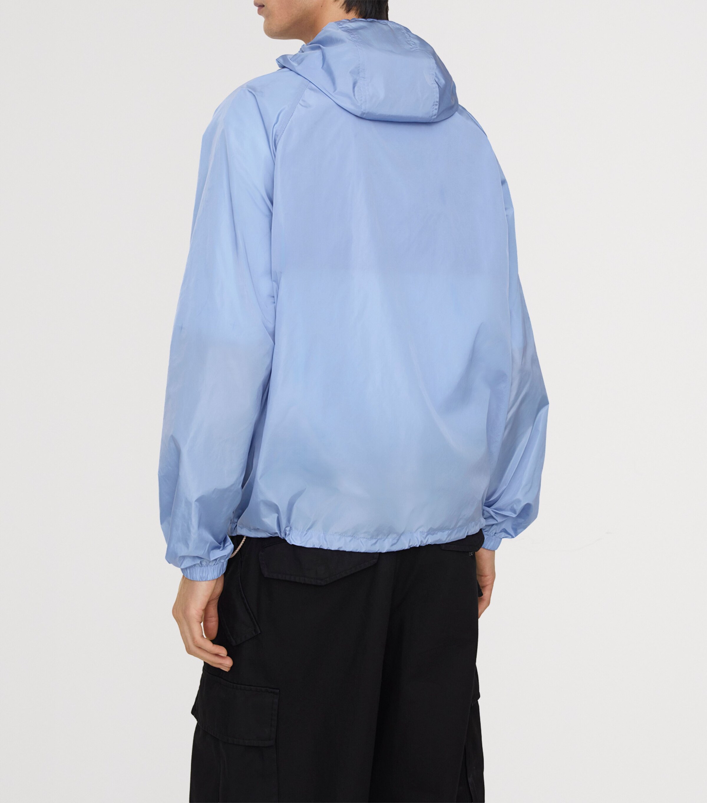Burberry Mens Nylon Check Tape Jacket Cornflower Blue Image 3