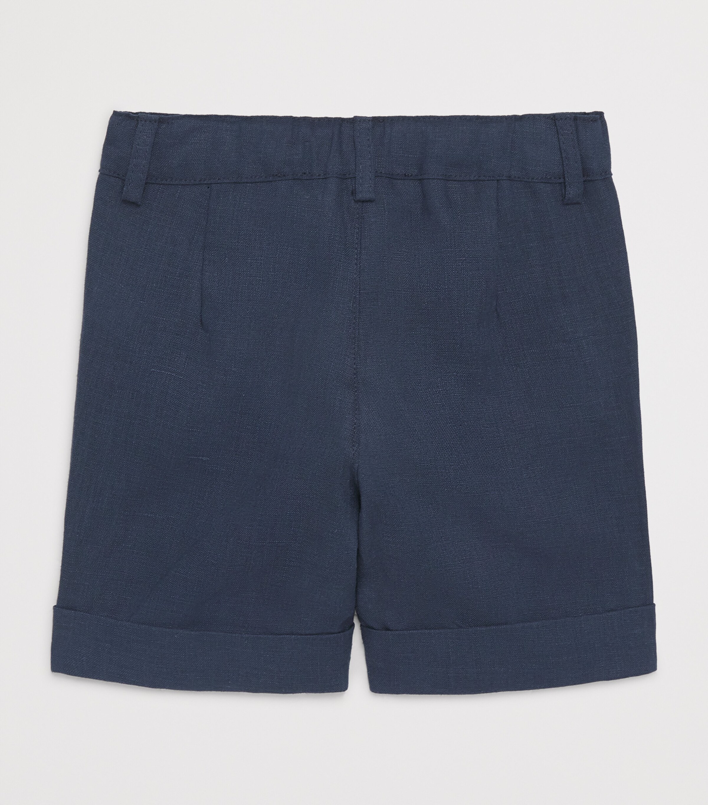 Per Te Linen Bermuda Shorts (3 Months - 4 Years) Blu Image 2