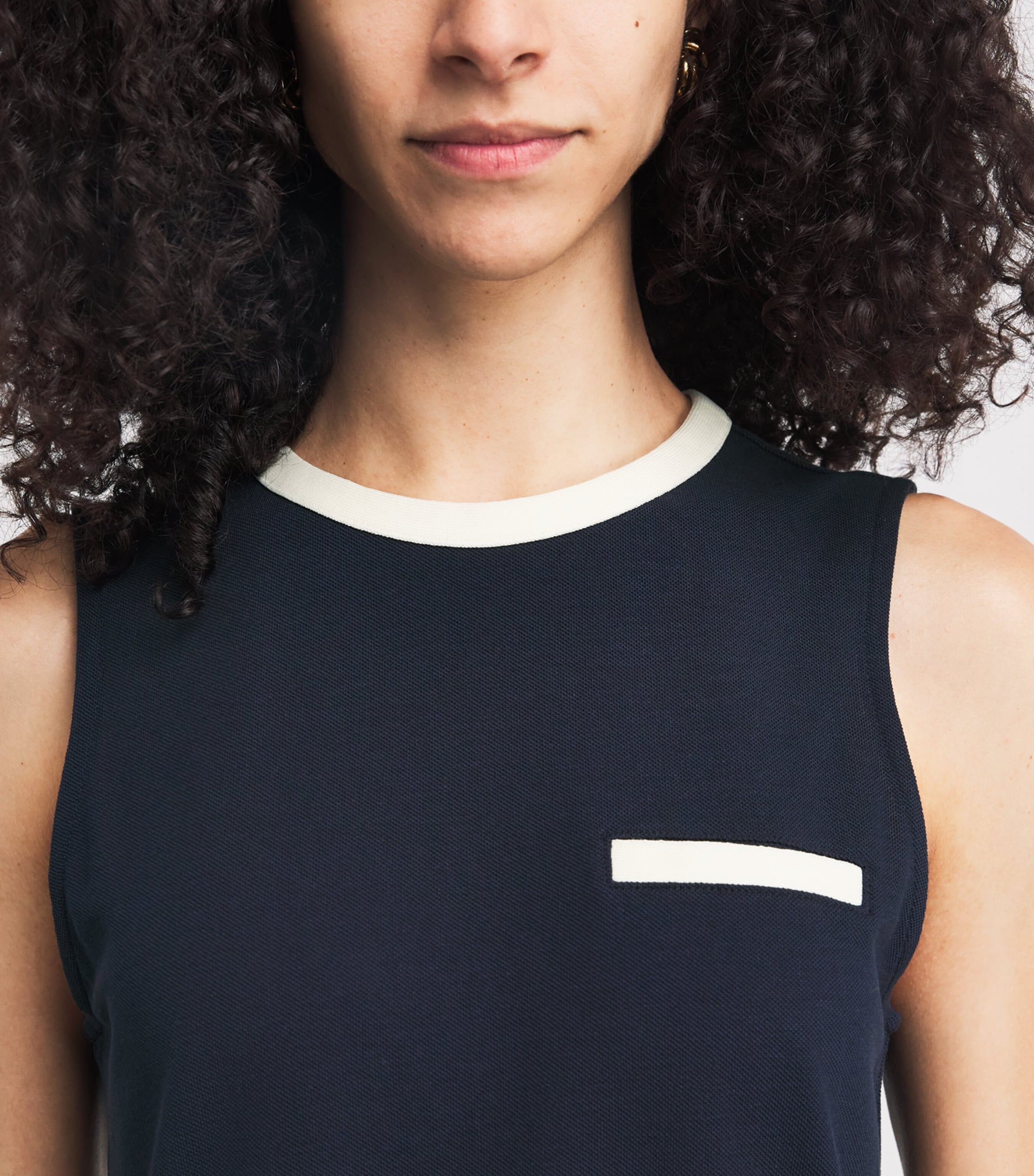 Piqué Tank Top NAVY MULTI Image 6