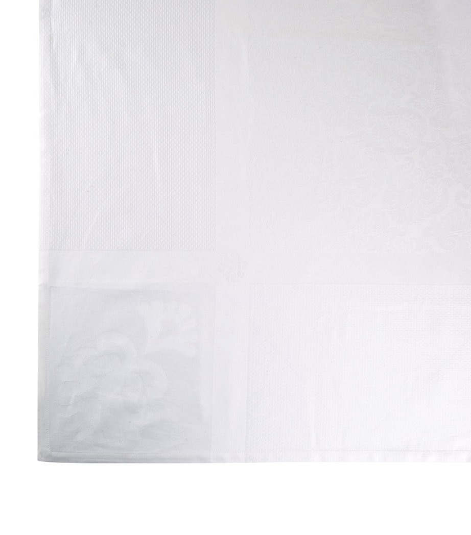 Siena Tablecloth (175cm x 380cm) WHITE Image 2