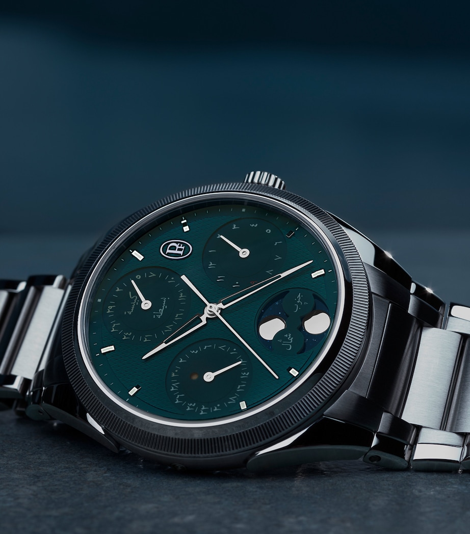 Stainless Steel Tonda PF Hijri Perpetual Calendar Watch 42mm GREEN Image 7