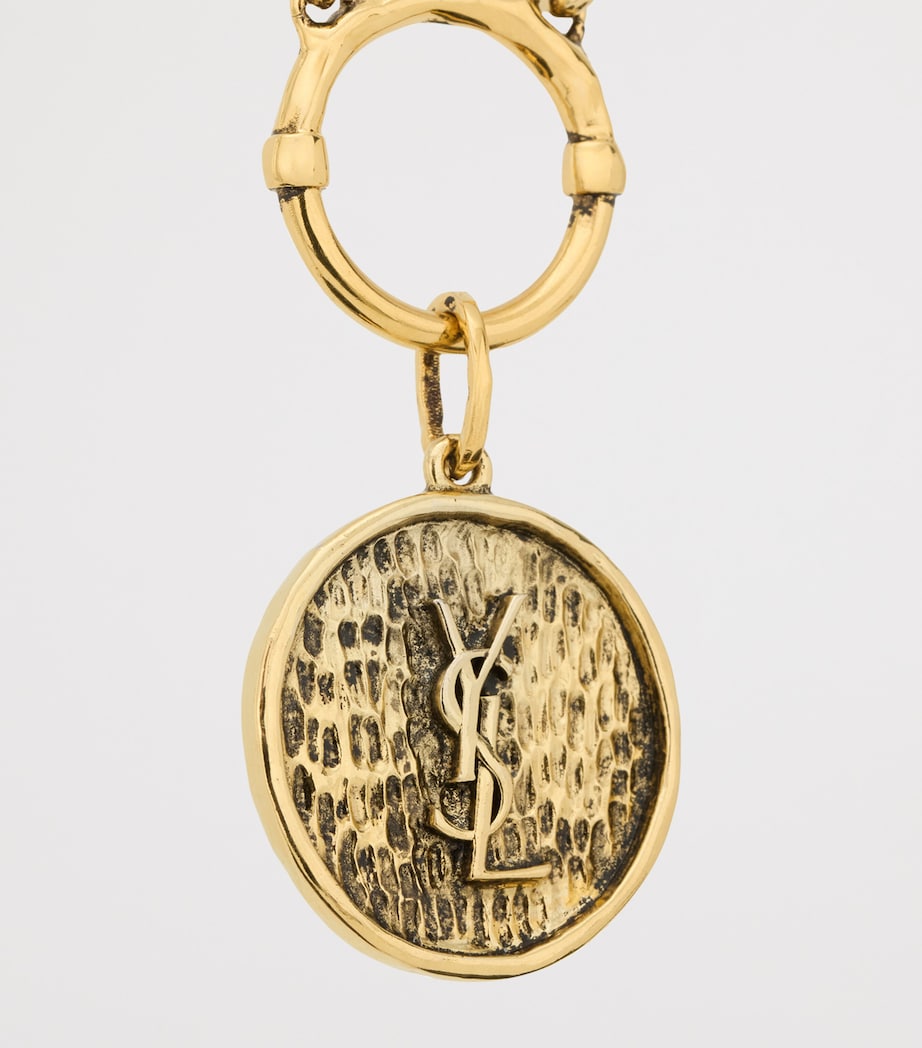 Saint Laurent Cassandre Medallion Necklace Image 2