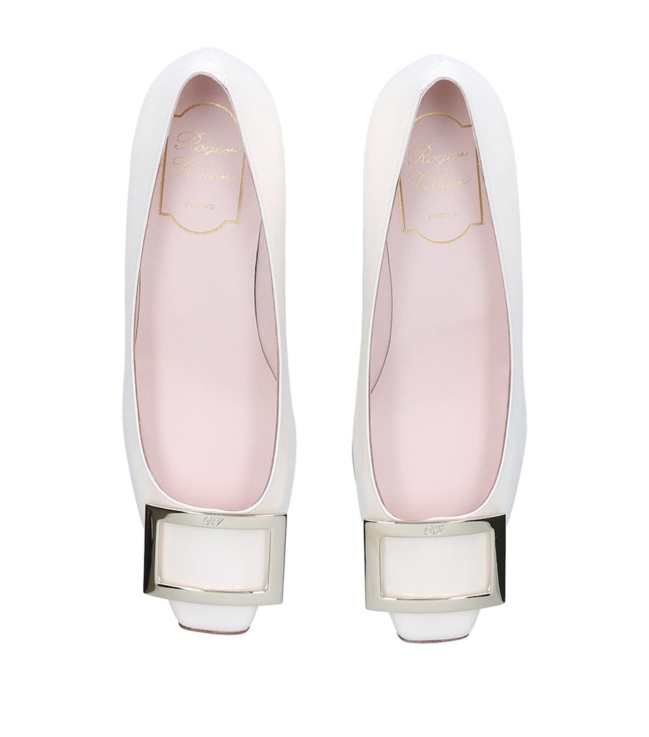 Patent Decolleté Belle Vivier Pumps 45 BONE Image 4